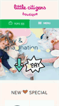 Mobile Screenshot of littlecitizensboutique.com